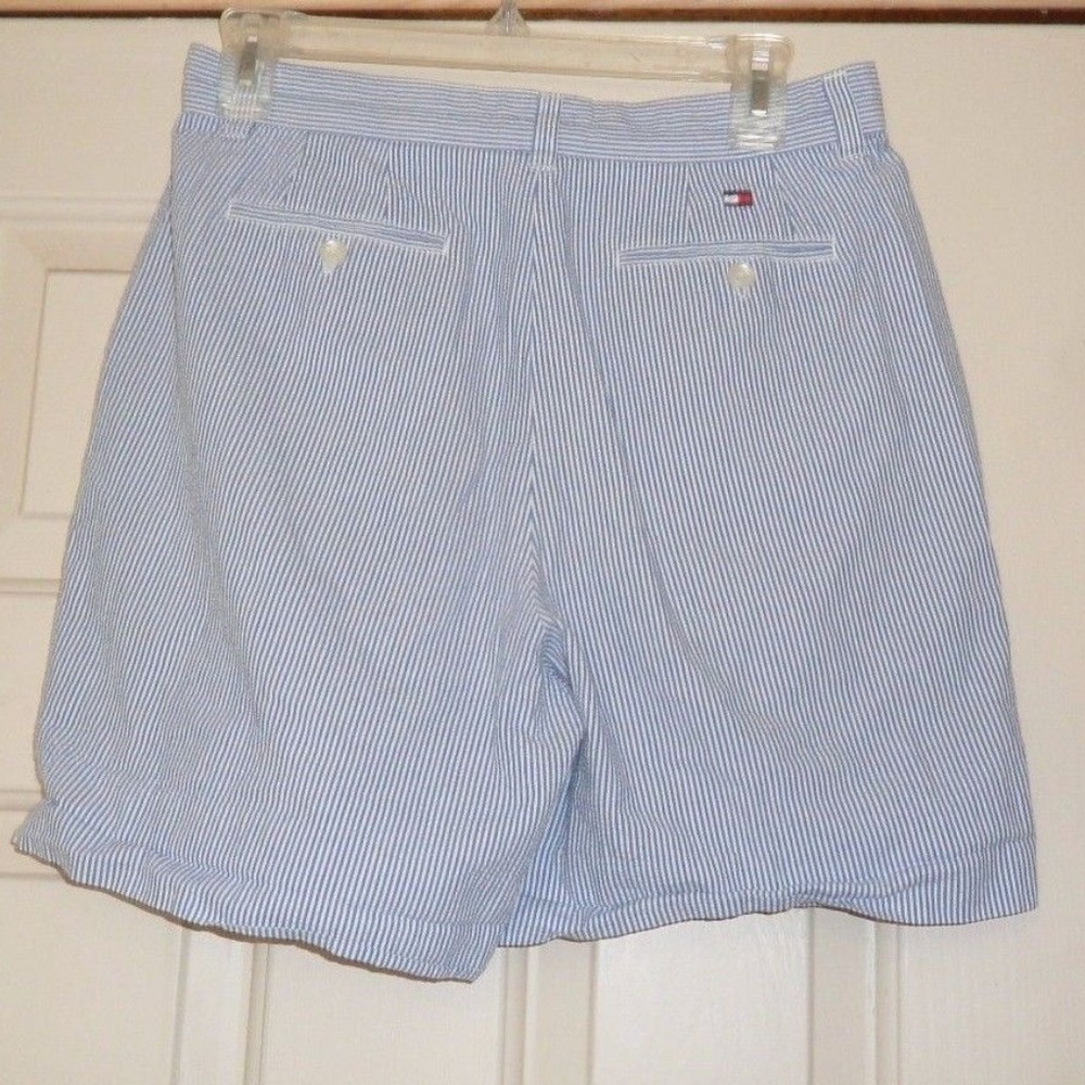 Tommy Hilfiger Blue White pinstripe Shorts Size 8